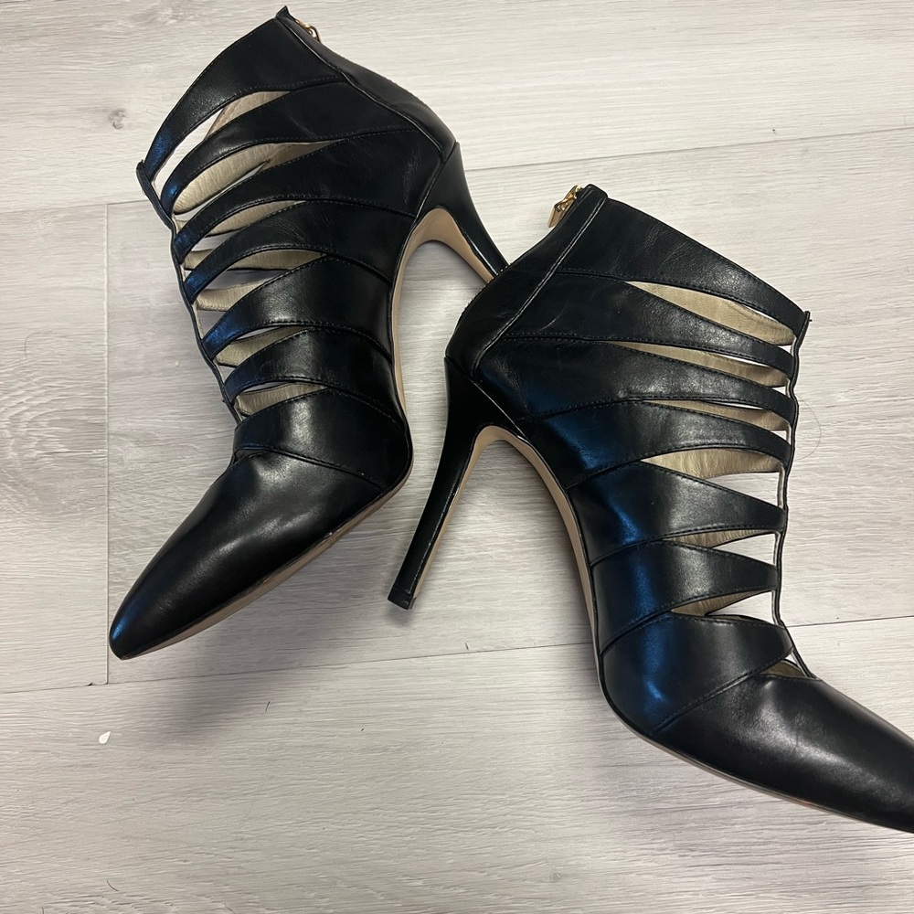 Michael Kors Mavis Black Caged Heels